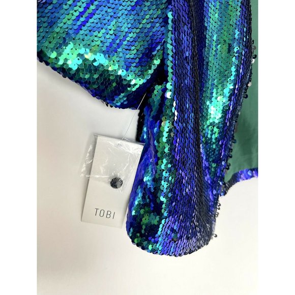 Womens small Tobi metallic sequin cardigan - Picture 3 of 6
